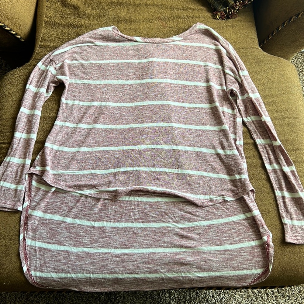 KyeMi High low long sleeve dressy shirt